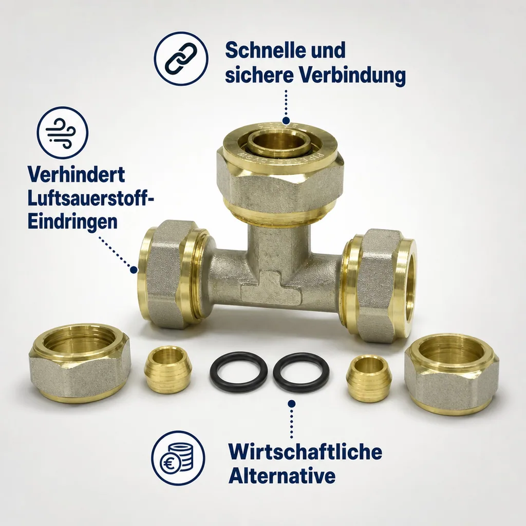 Schraubfitting T-Stück 32 x 3