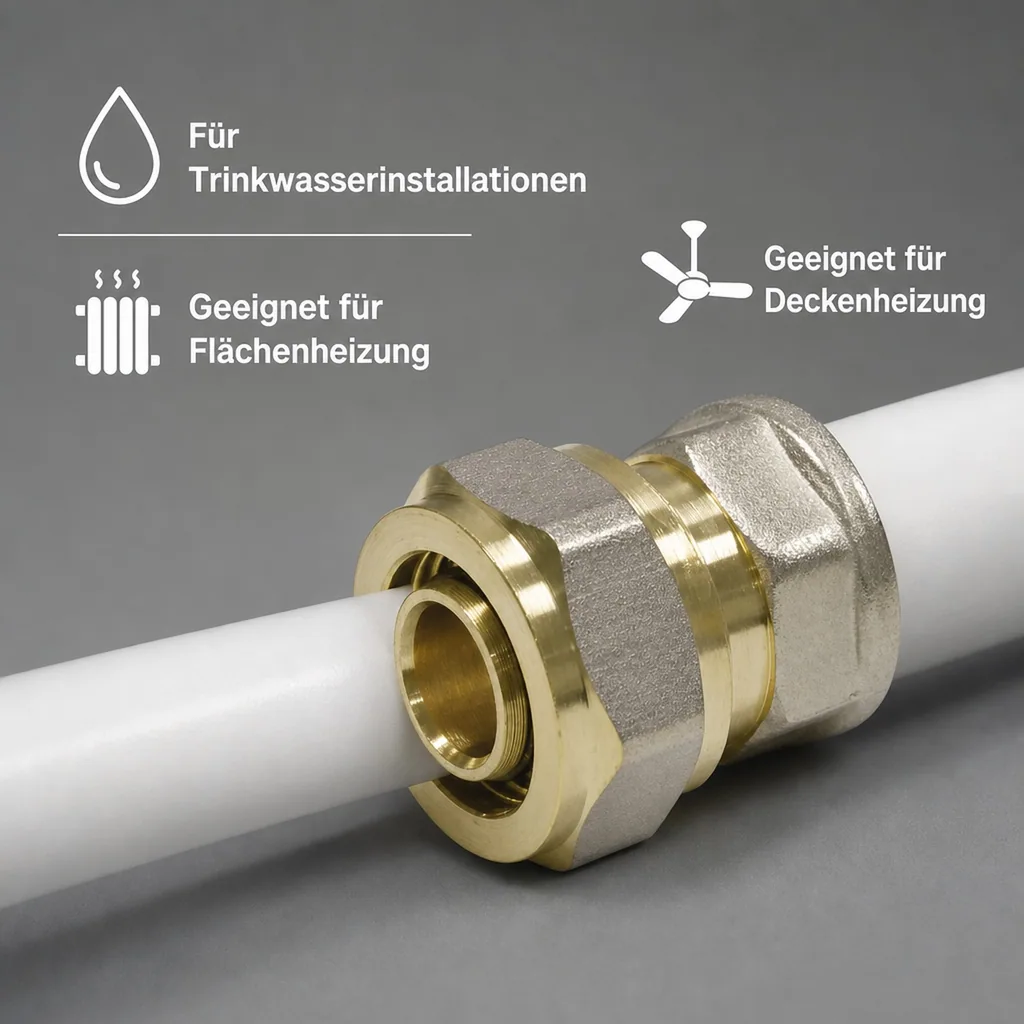 Schraubfitting Kupplung 32 x 3 - 3/4" IG