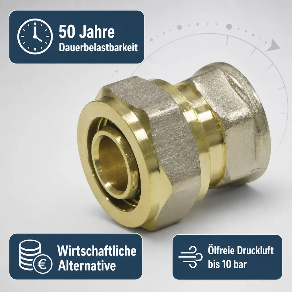 Schraubfitting Kupplung 32 x 3 - 3/4" IG
