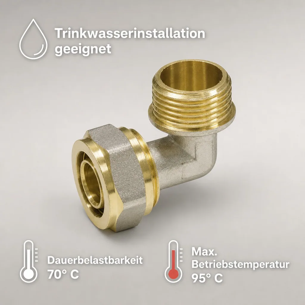 Schraubfitting Winkel 16 x 2 - 1/2" AG
