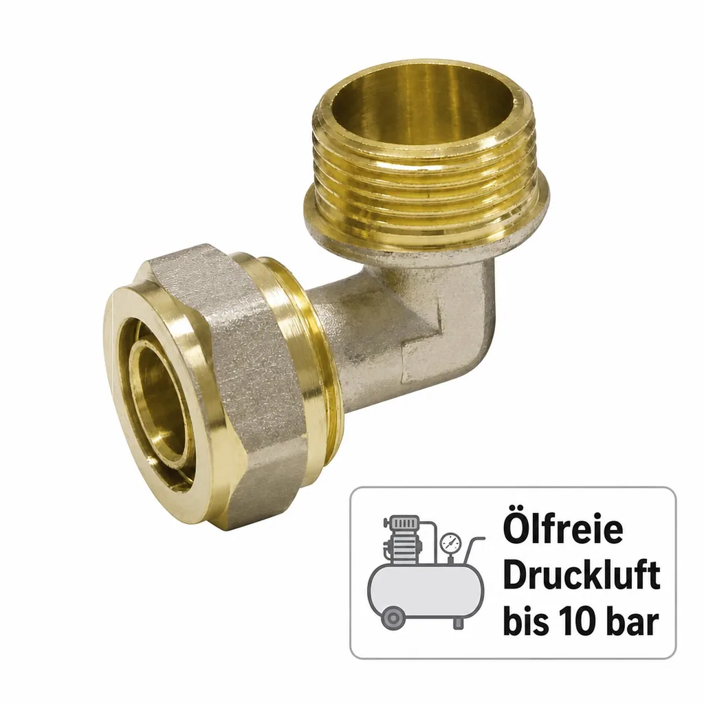 Schraubfitting Winkel 26 x 3 - 1" AG