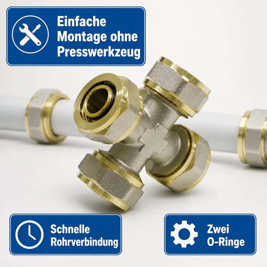 Schraubfitting Kreuzung 26 x 3