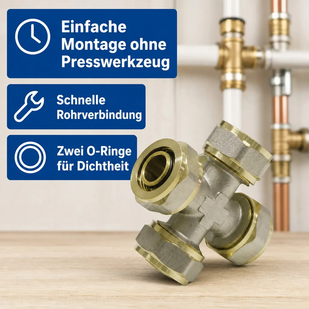 Schraubfitting Kreuzung 20 x 2