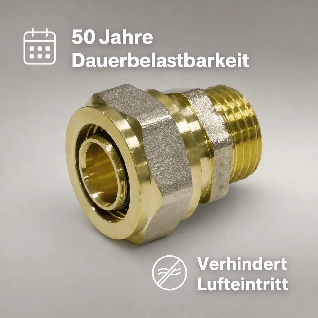 Schraubfitting Kupplung 20 x 2 - 1/2" AG