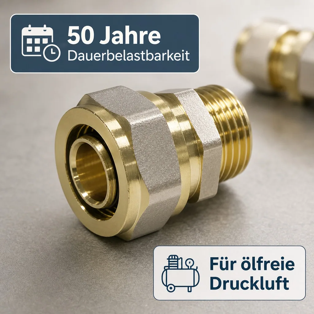 Schraubfitting Kupplung 26 x 3 - 3/4" AG