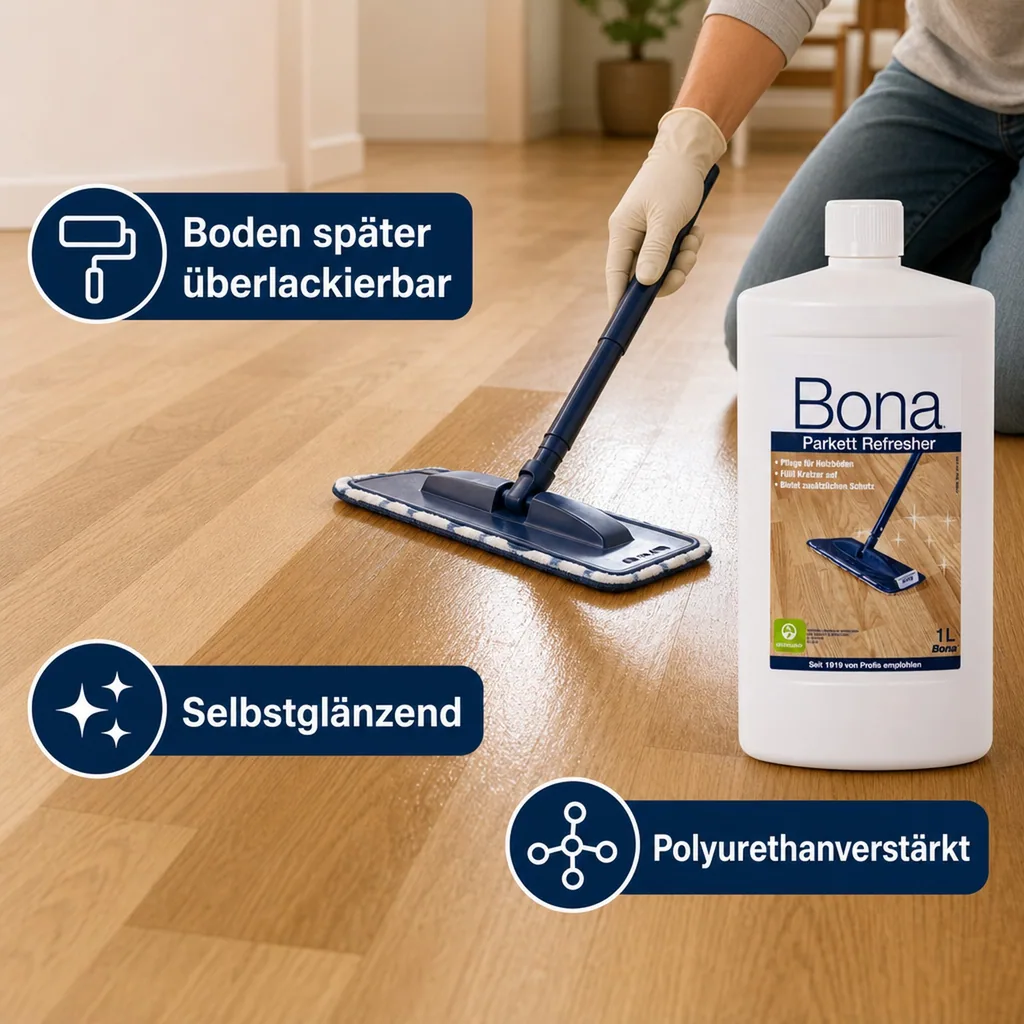 BONA Parkett Refresher 1 Liter für Holzböden Wood Floor Refresher