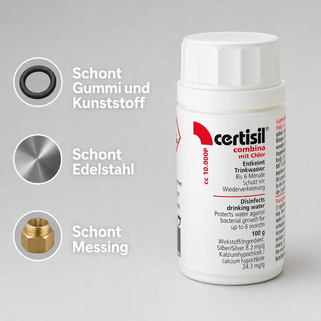KATADYN Certisil combina CC 10.000 P - 100g Pulver mit Chlor