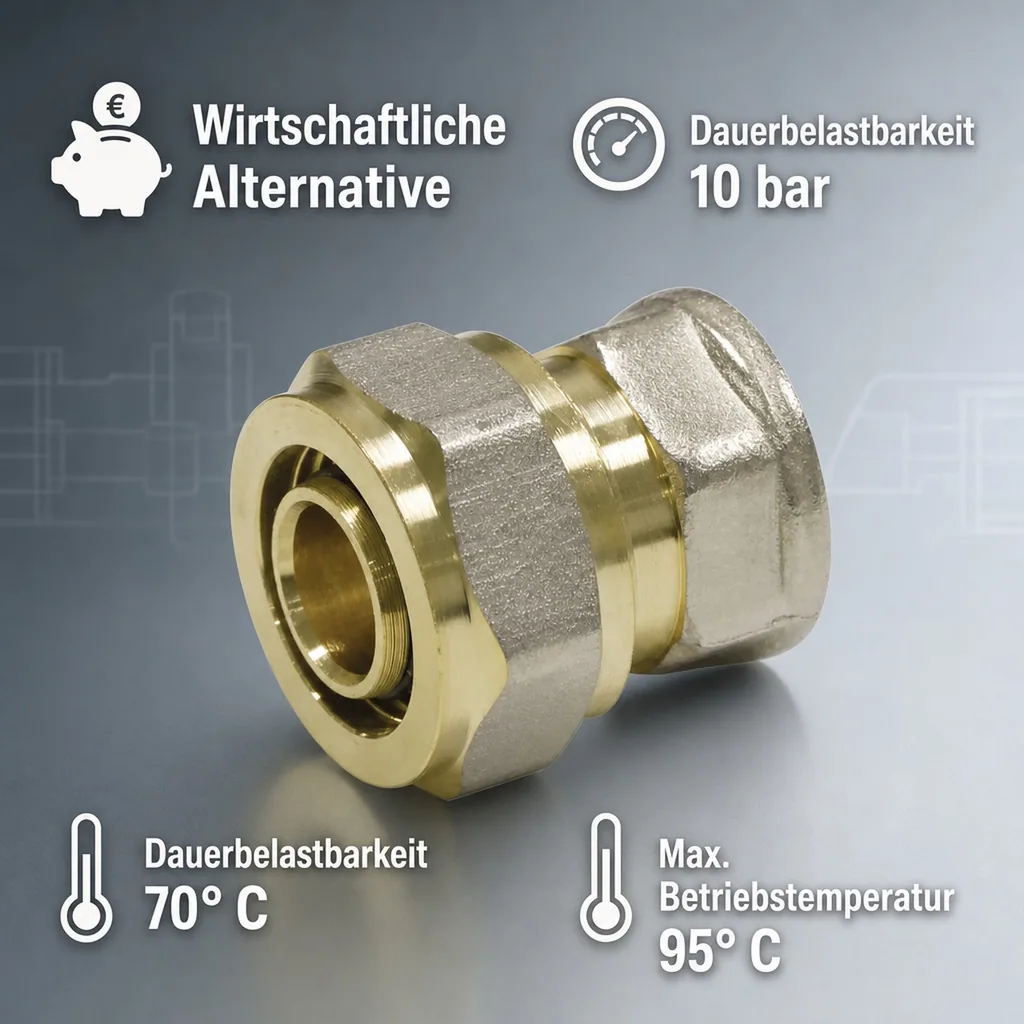 Schraubfitting Kupplung 20 x 2 - 3/4" IG