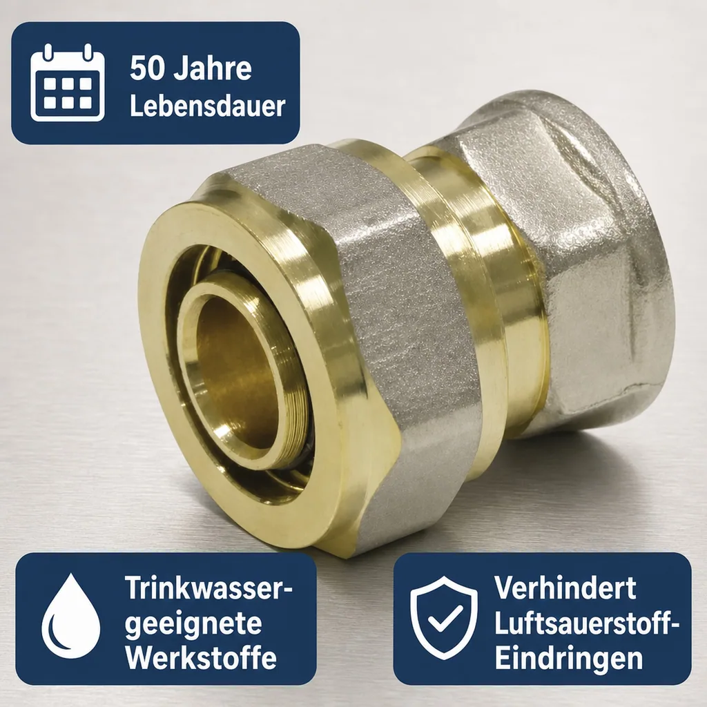 Schraubfitting Kupplung 20 x 2 - 3/4" IG