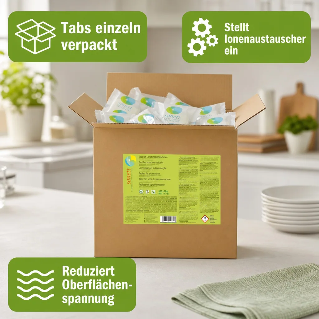 SONETT Geschirrspülmittel Tabs 800 Stück lose Spülmaschinentabs
