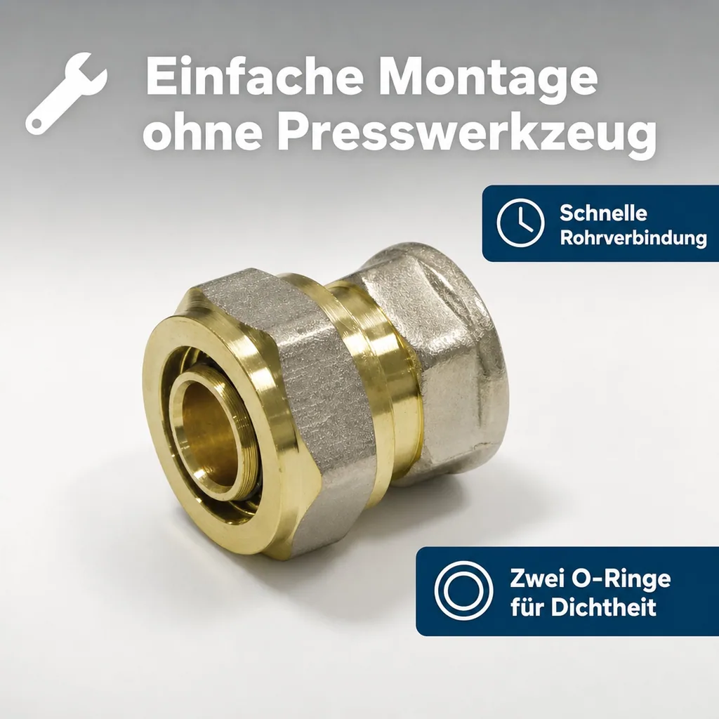 Schraubfitting Kupplung 26 x 3 - 1" IG