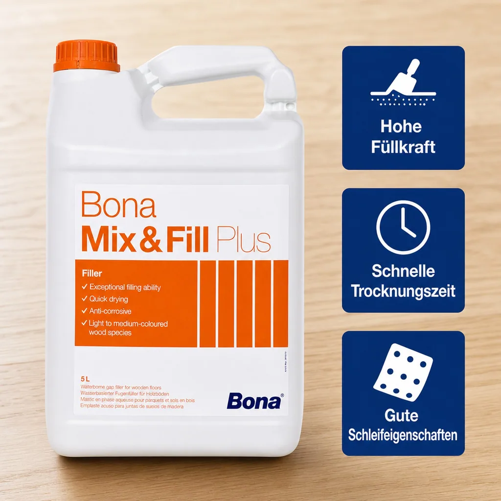 BONA Mix & Fill Plus 5 Liter wasserbasierter Fugenkitt