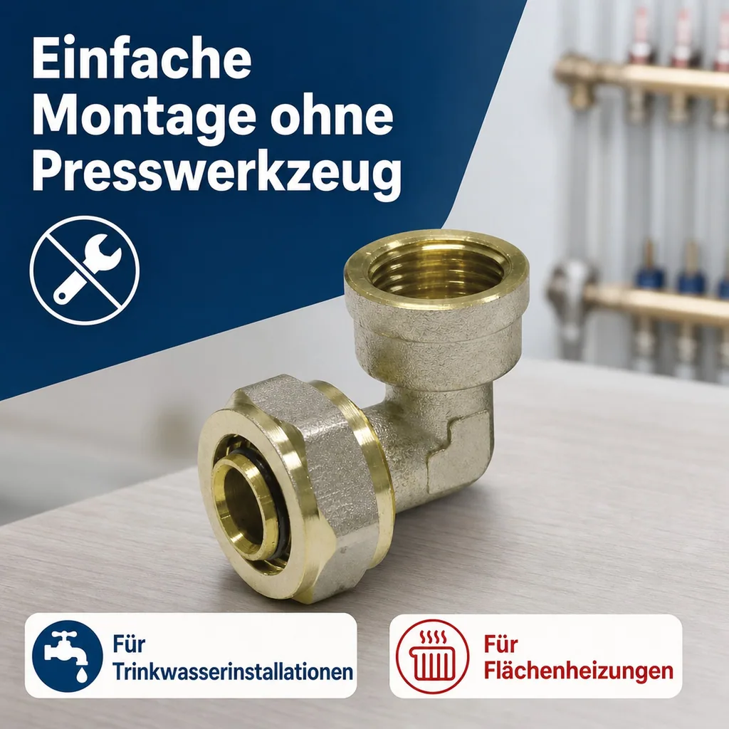 Schraubfitting Winkel 26 x 3 - 1" IG
