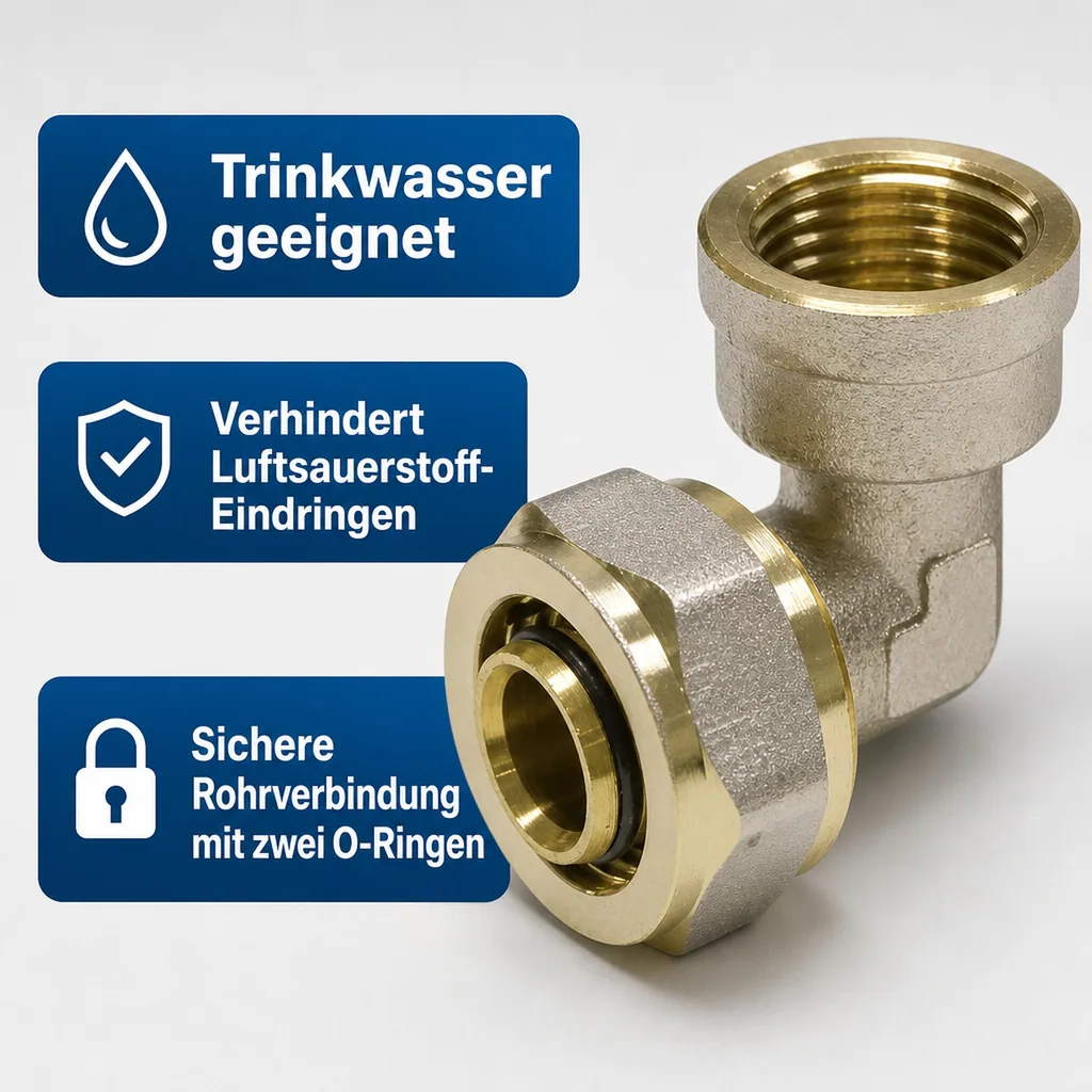 Schraubfitting Winkel 26 x 3 - 1" IG