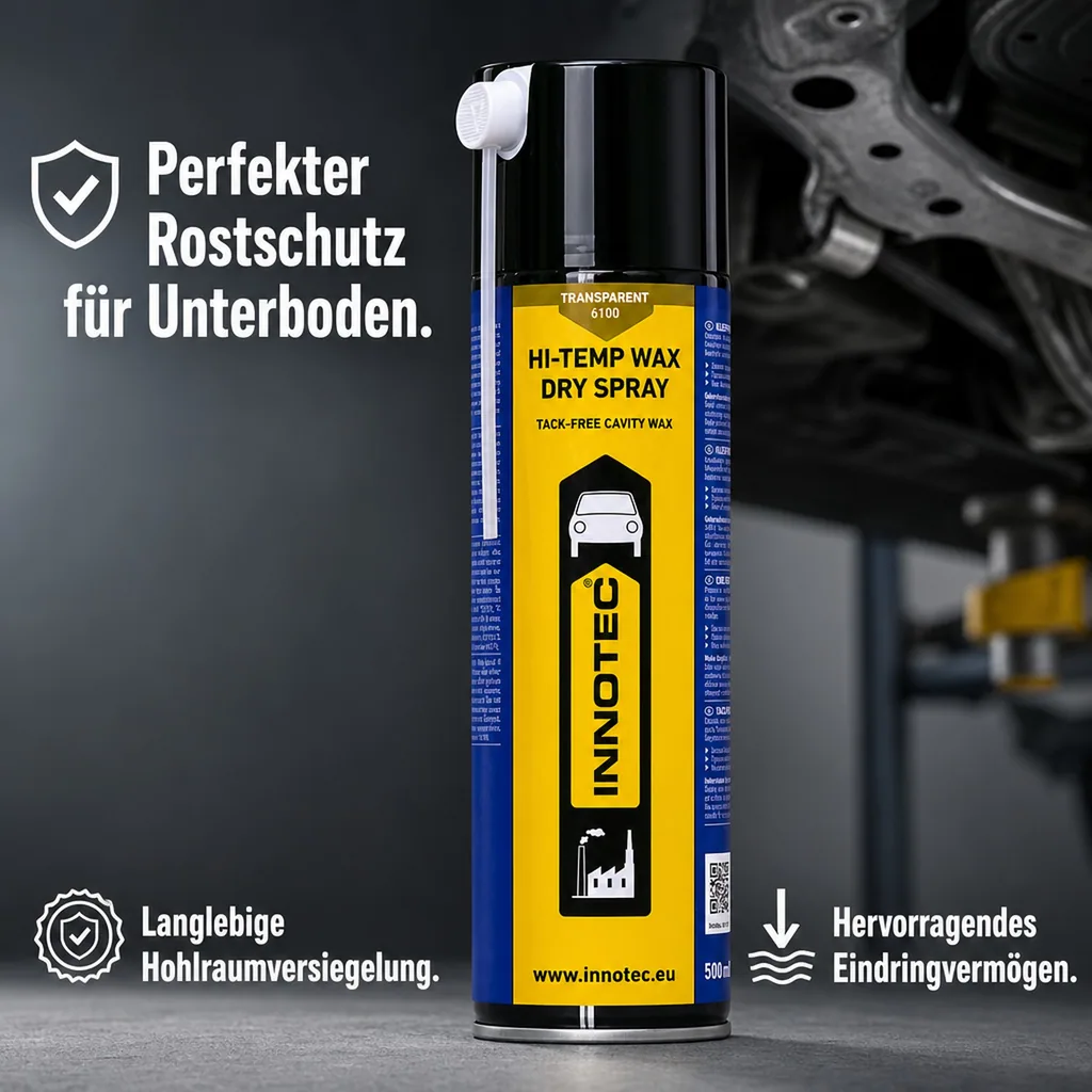 INNOTEC Hi Temp Wax DRY SPRAY Sprühdose 500ml transparent