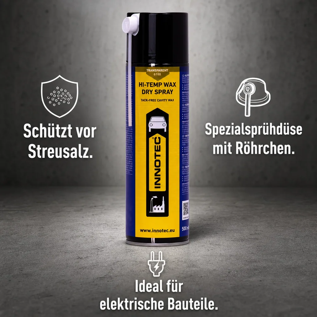 INNOTEC Hi Temp Wax DRY SPRAY Sprühdose 500ml transparent
