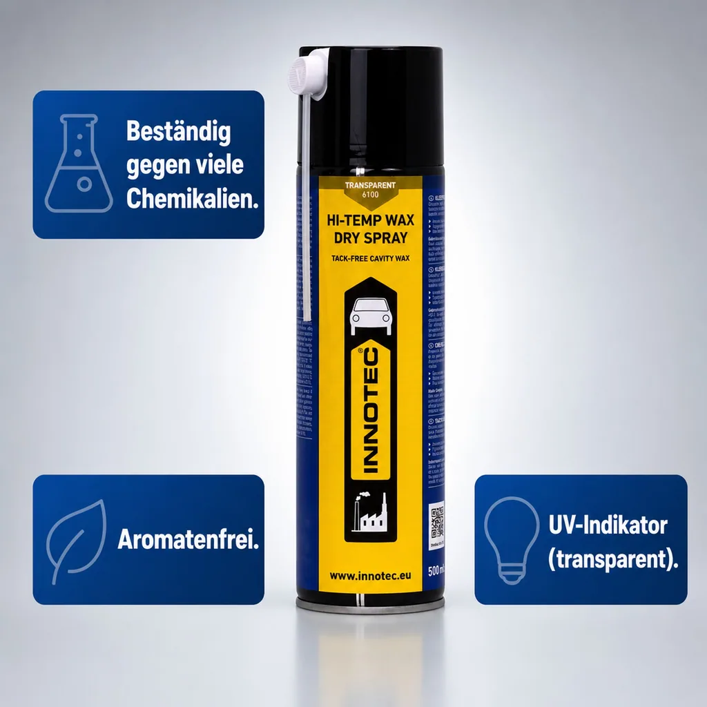 INNOTEC Hi Temp Wax DRY SPRAY Sprühdose 500ml transparent