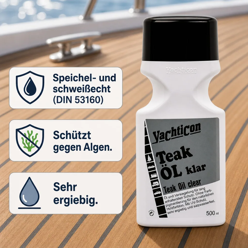 YACHTICON Teak Öl Klar 500ml
