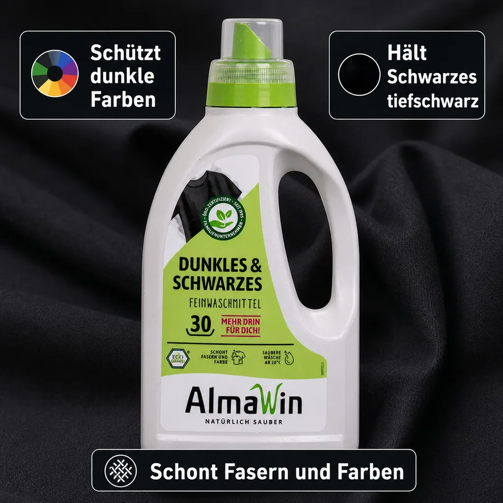 ALMAWIN Waschmittel für Dunkles und Schwarzes 750 ml