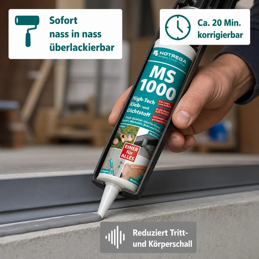 HOTREGA MS 1000 High Tech Kleb- und Dichtstoff 290ml grau