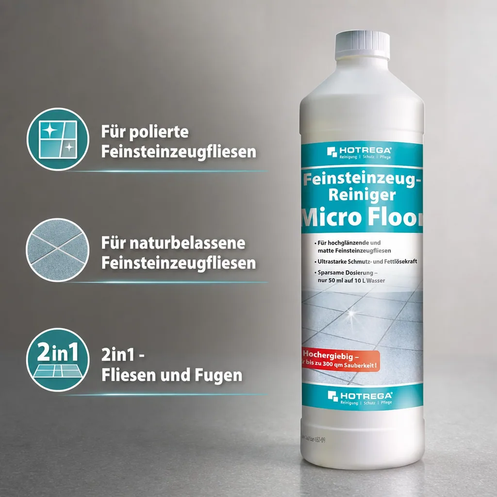 HOTREGA Feinsteinzeugreiniger 1 Liter Microfloor