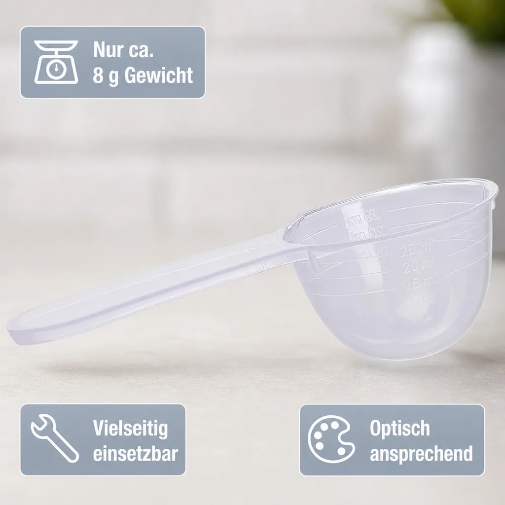 SONETT Messlöffel / Dosierlöffel 25 ml in 5 ml Teilung