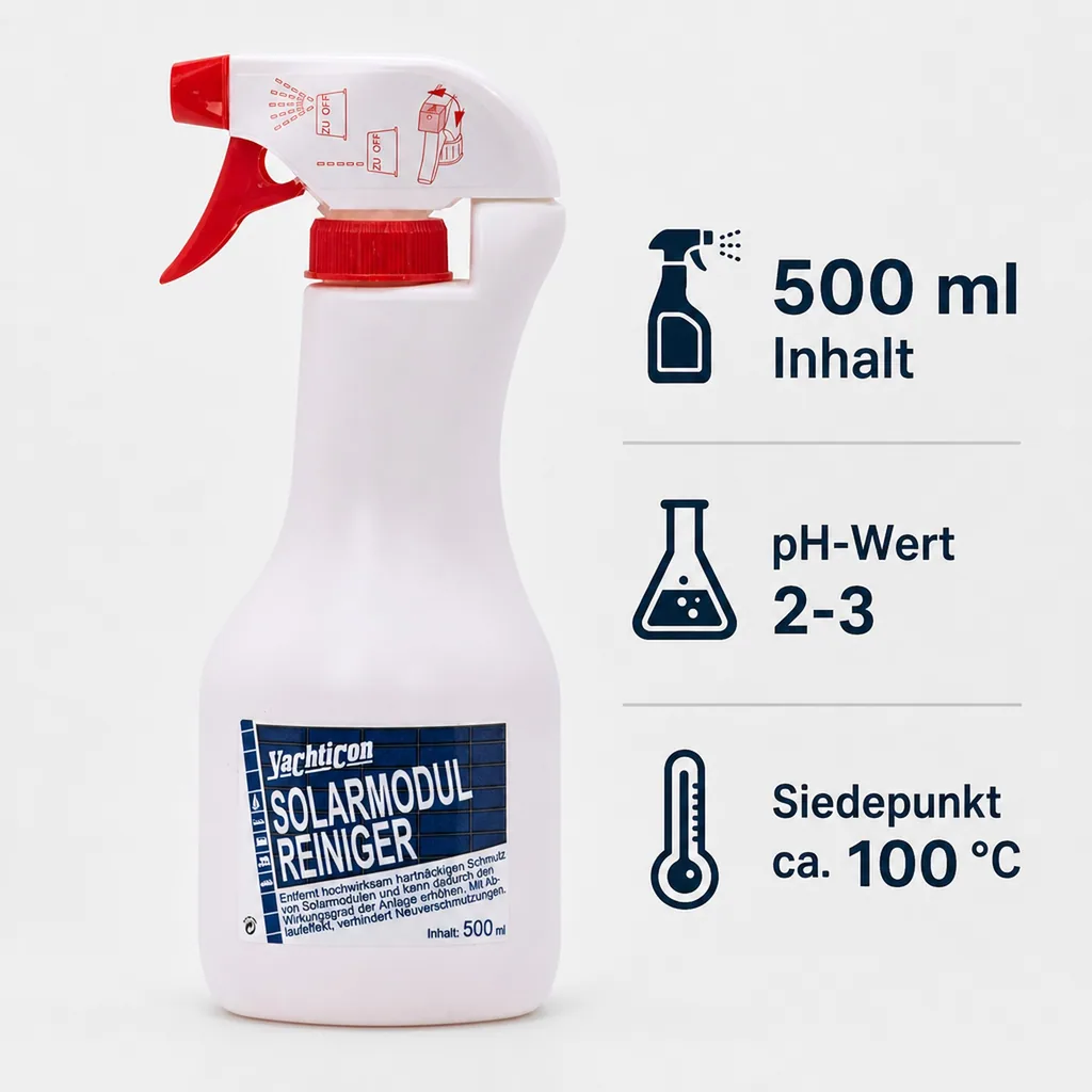 YACHTICON Solarmodul Reiniger 500 ml Sprayflasche