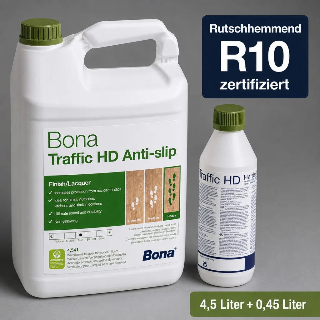 BONA TRAFFIC HD Antislip 2K 4,95 L 4,5 Liter + 0,45 HD Härter