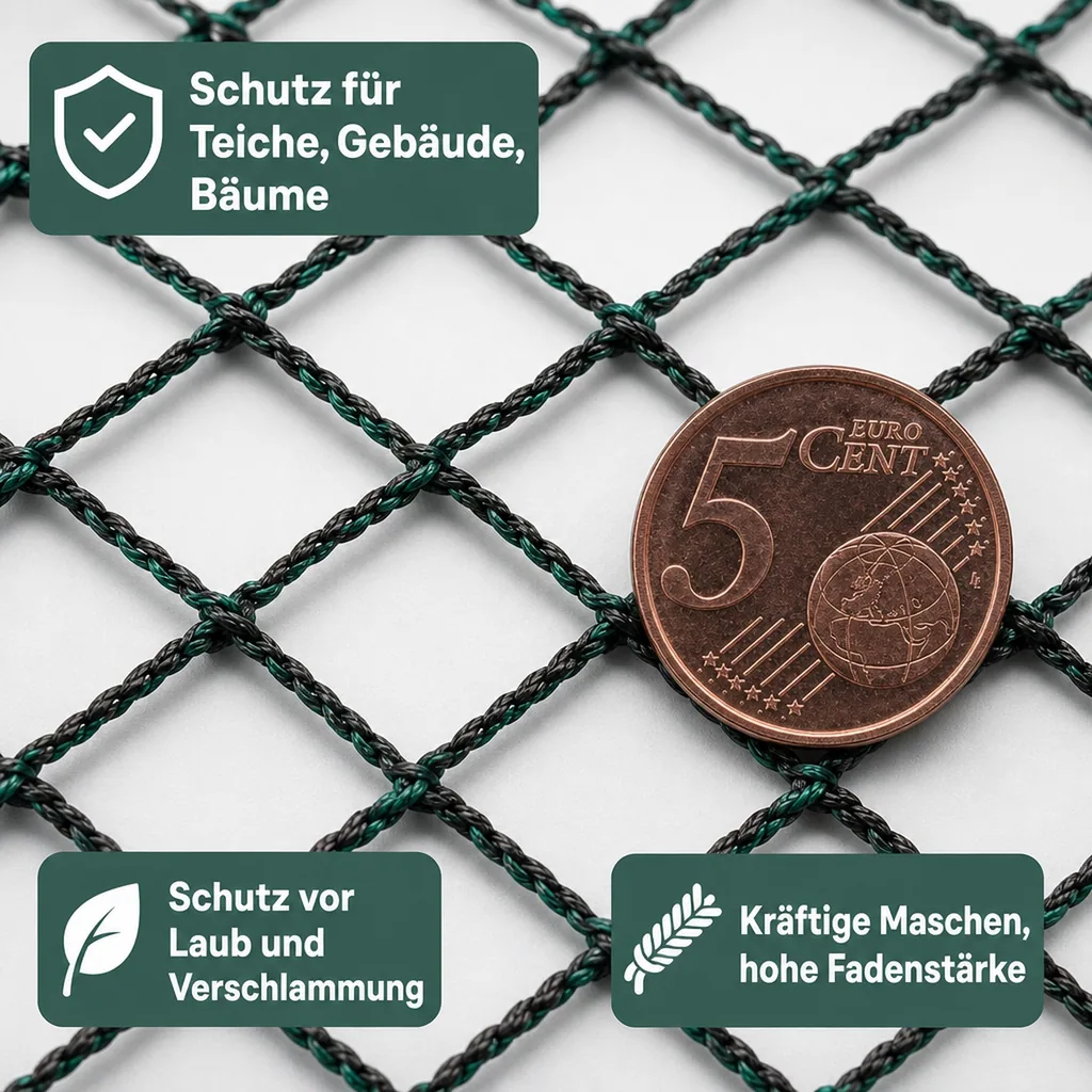 Teichschutznetz 2 m x 3 m (6m²)