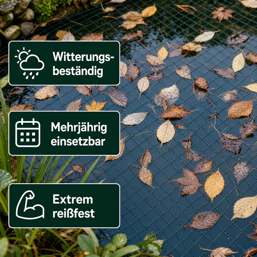 Teichschutznetz 5 m x 6 m (30m²)
