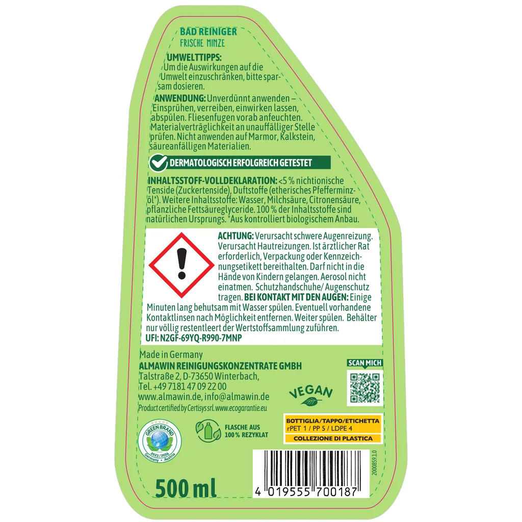 ALMAWIN Badreiniger 500 ml