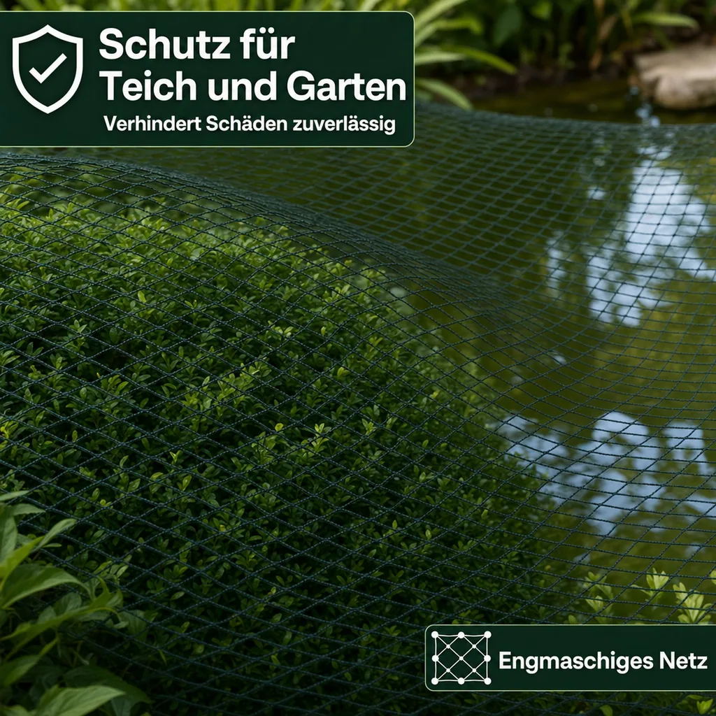 Teichschutznetz 10 m x 25 m (250m²)