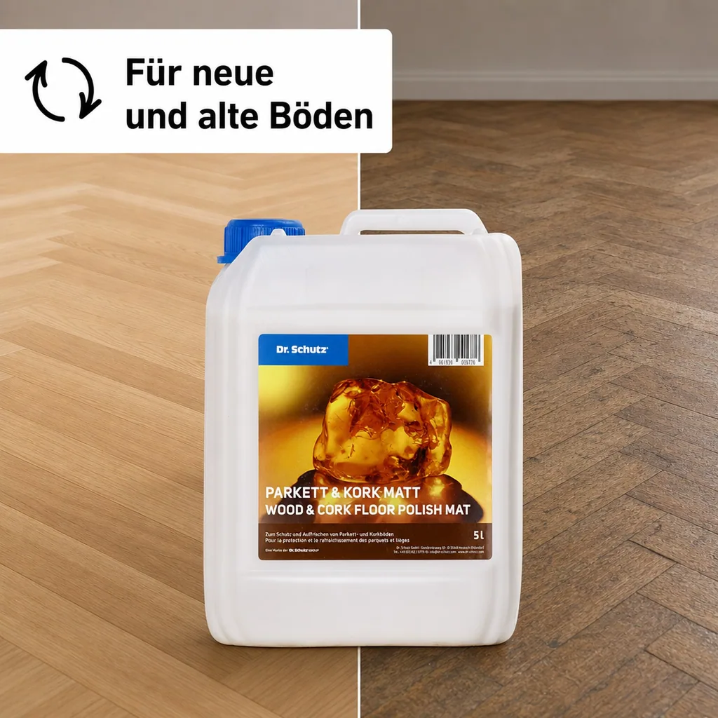 DR. SCHUTZ Parkett & Kork Matt 5 Liter reicht für ca. 200m²