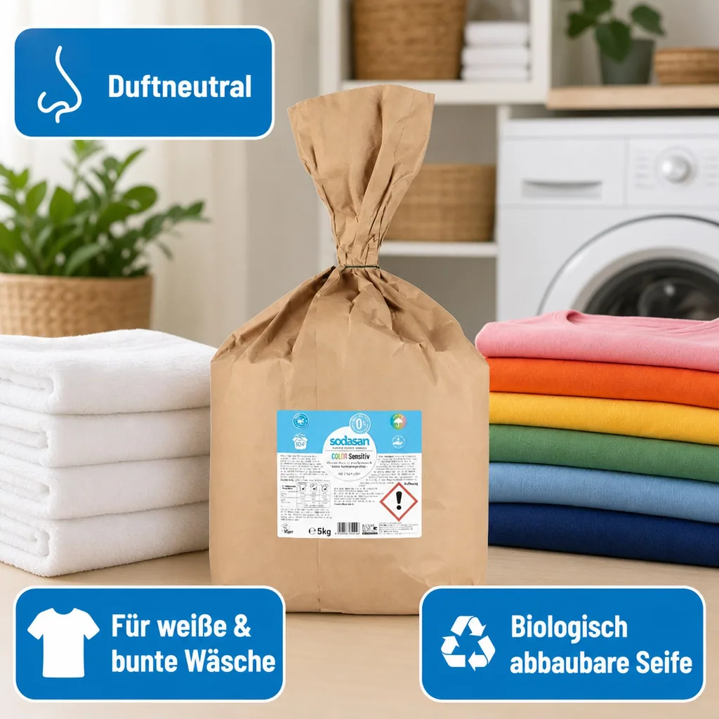 SODASAN COLOR Waschpulver sensitiv 5 kg
