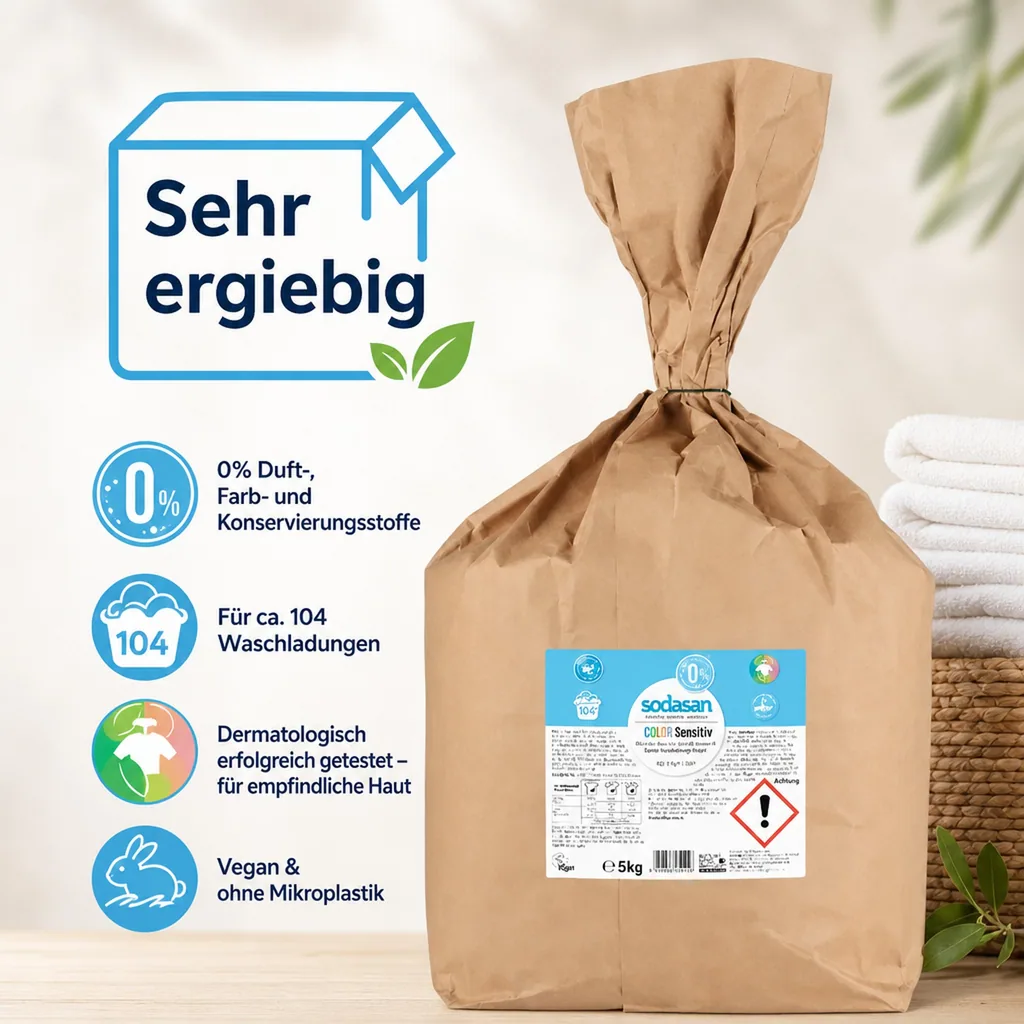 SODASAN COLOR Waschpulver sensitiv 5 kg