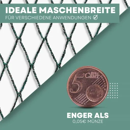 Teichschutznetz 6 m x 25 m, 150m², Teichabdecknetz, Laubschutz