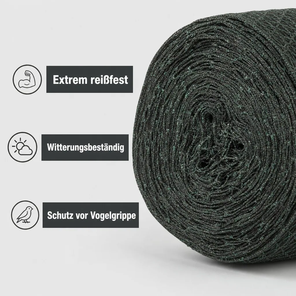 Teichschutznetz 4x150m 600m², Teichabdeckung, robust, UV-stabil