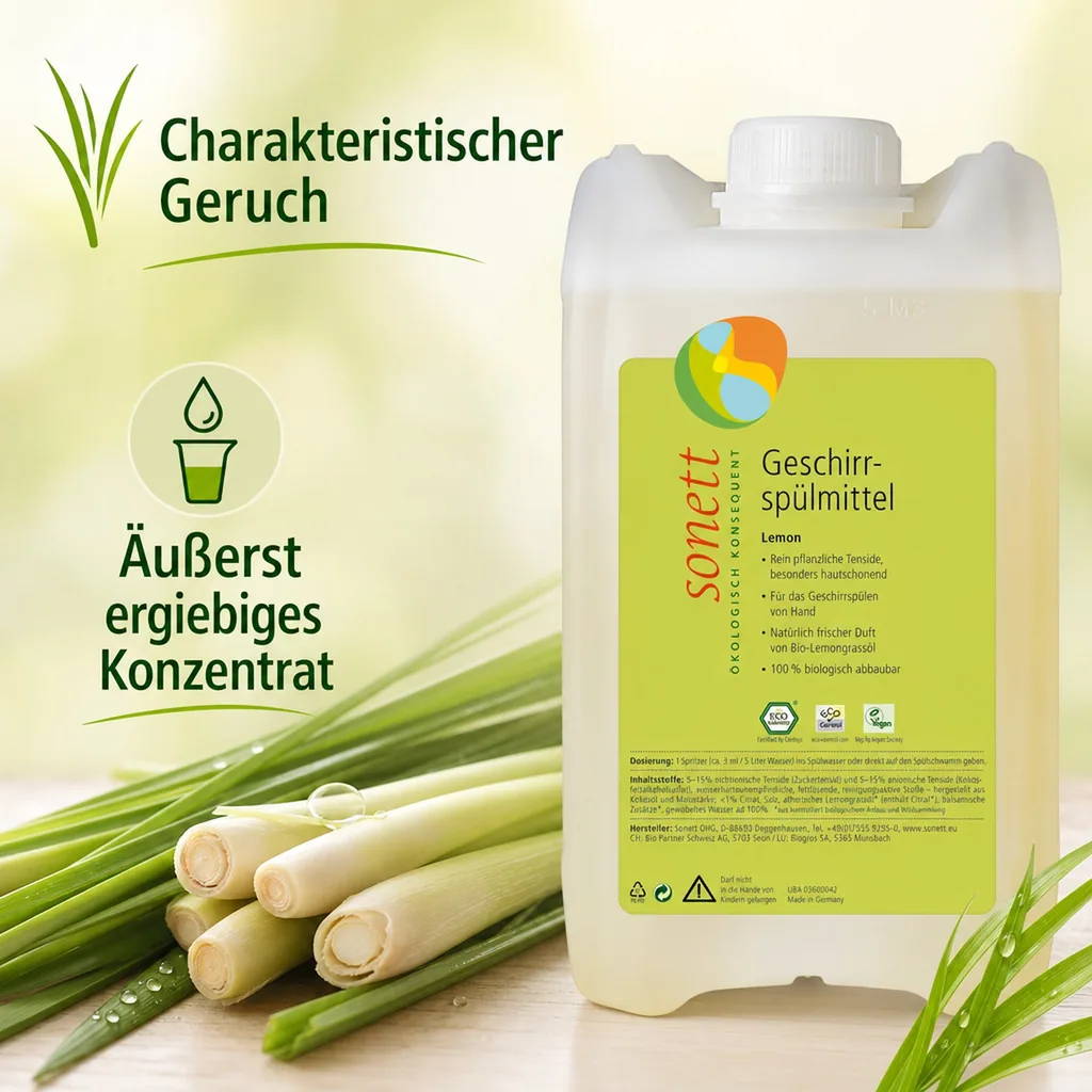 SONETT Geschirrspülmittel LEMON 5 Liter
