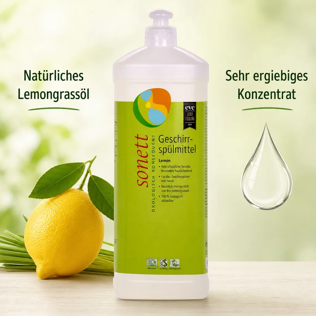 SONETT Geschirrspülmittel LEMON 1 Liter