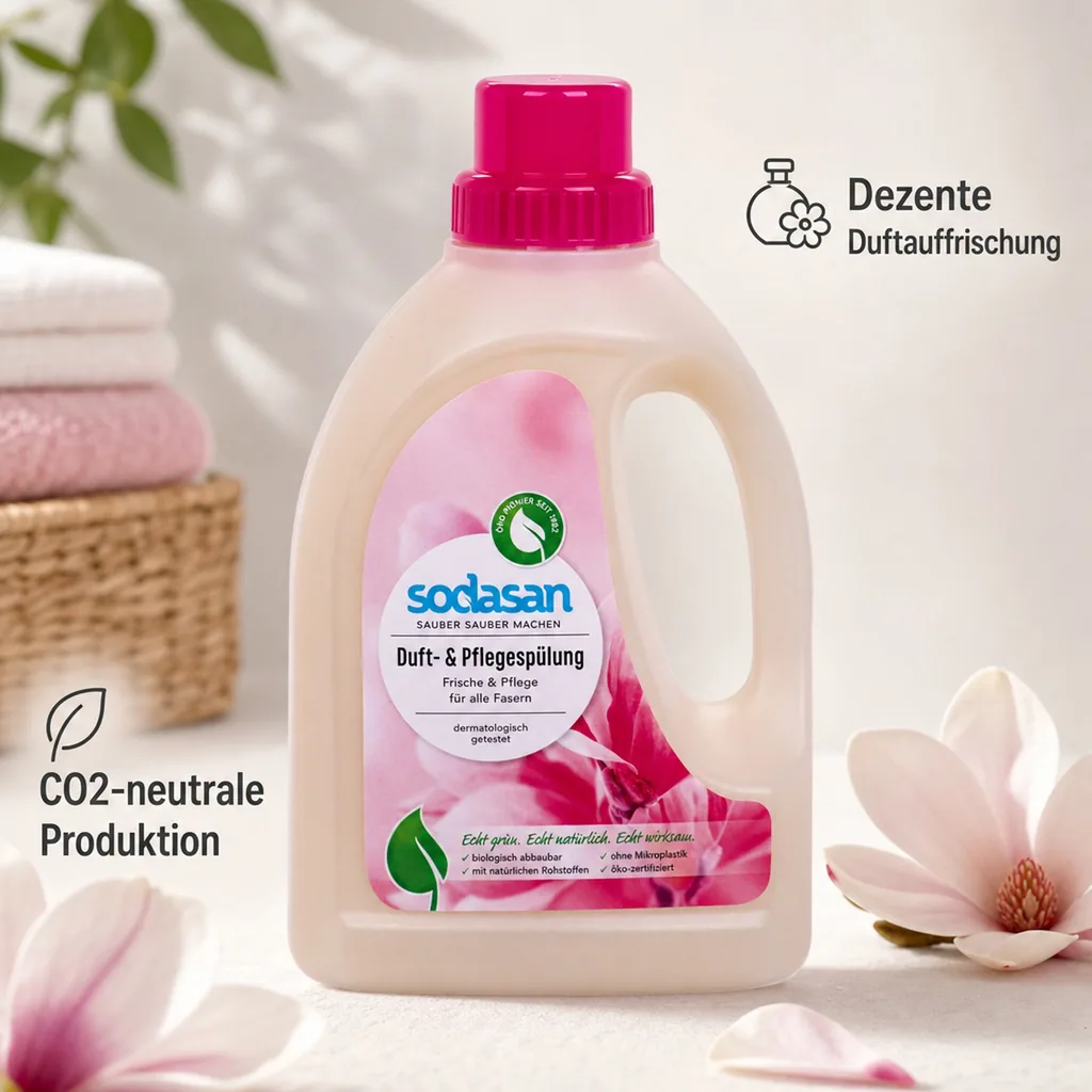 SODASAN Duft & Pflegespülung 750ml mit Magnolien Frische