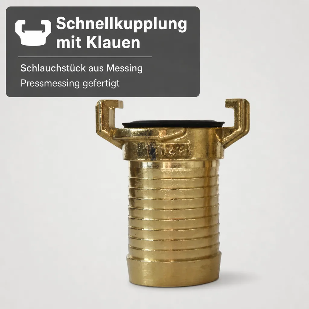 Messing Schlauchstück/Tülle 1-1/4"