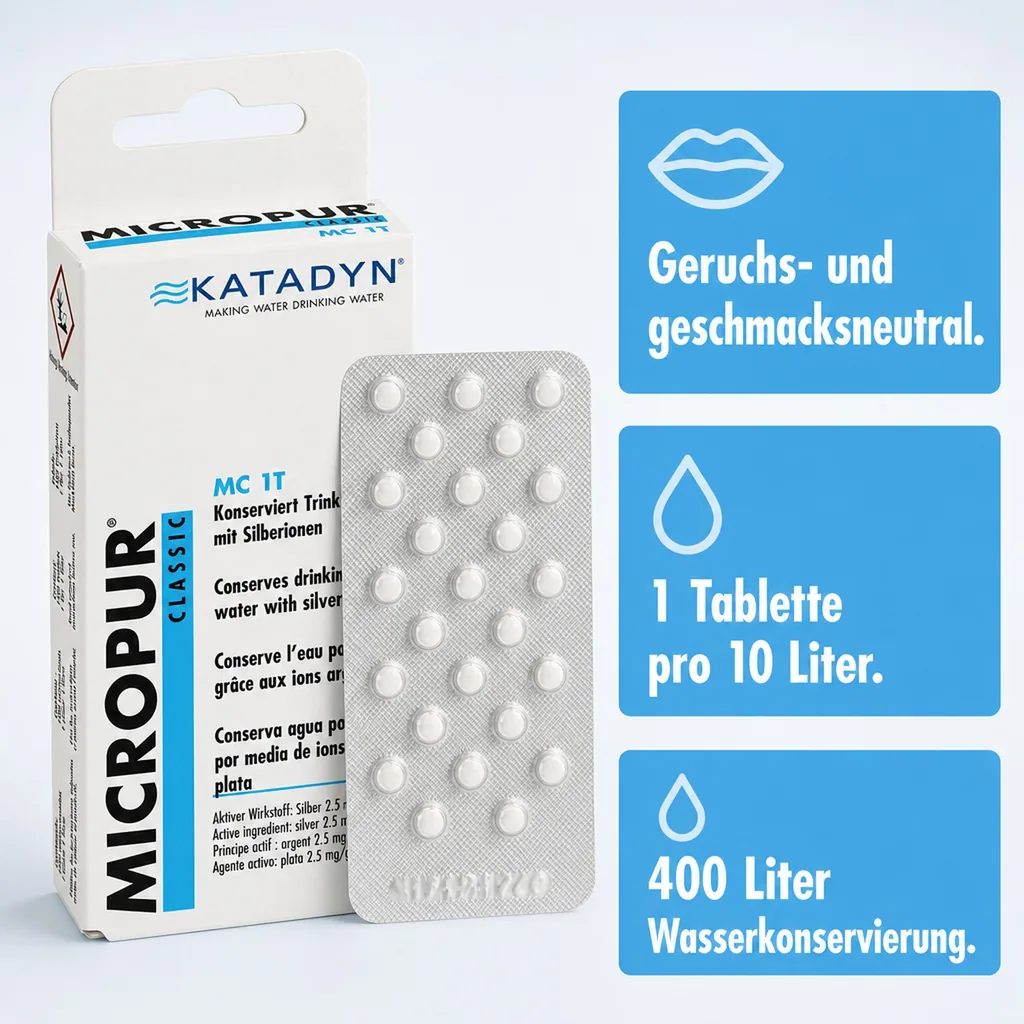 KATADYN Micropur Classic MC 1T - 100 Tabletten 4 x 25 Tabletten