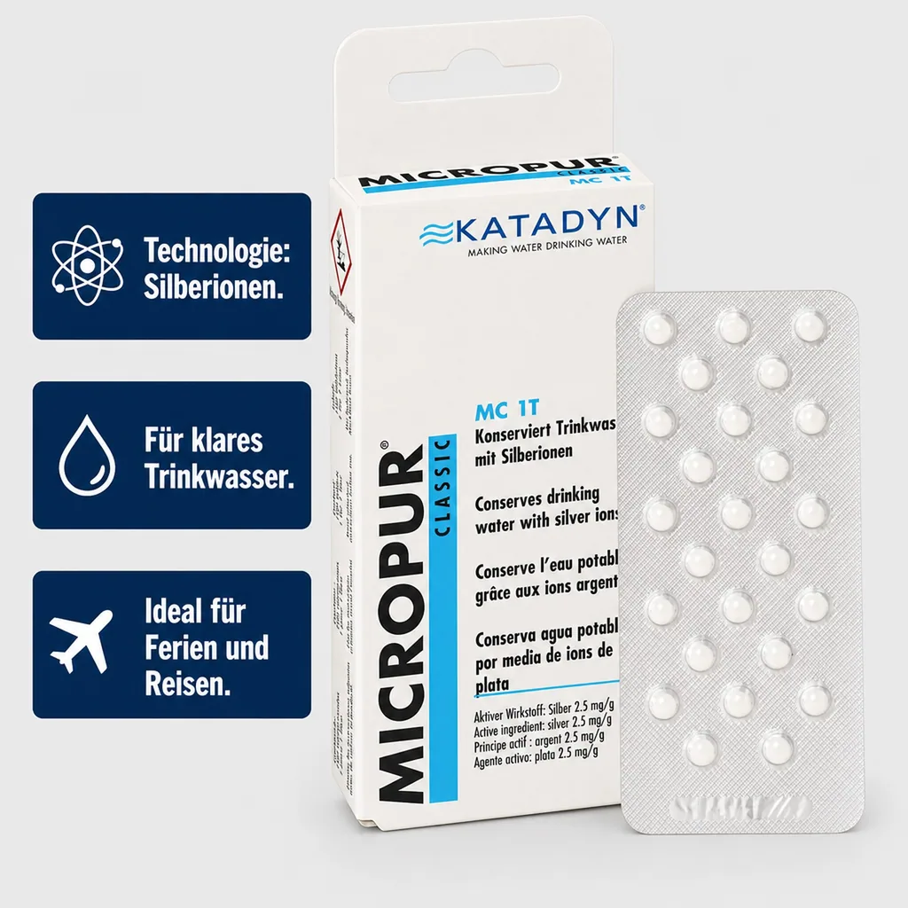 KATADYN Micropur Classic MC 1T - 100 Tabletten 4 x 25 Tabletten