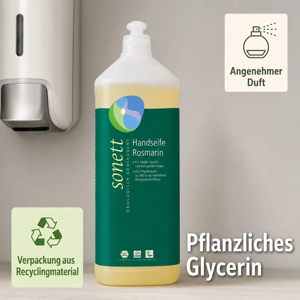 SONETT Handseife Rosemarin 1 Liter Nachfüllflasche