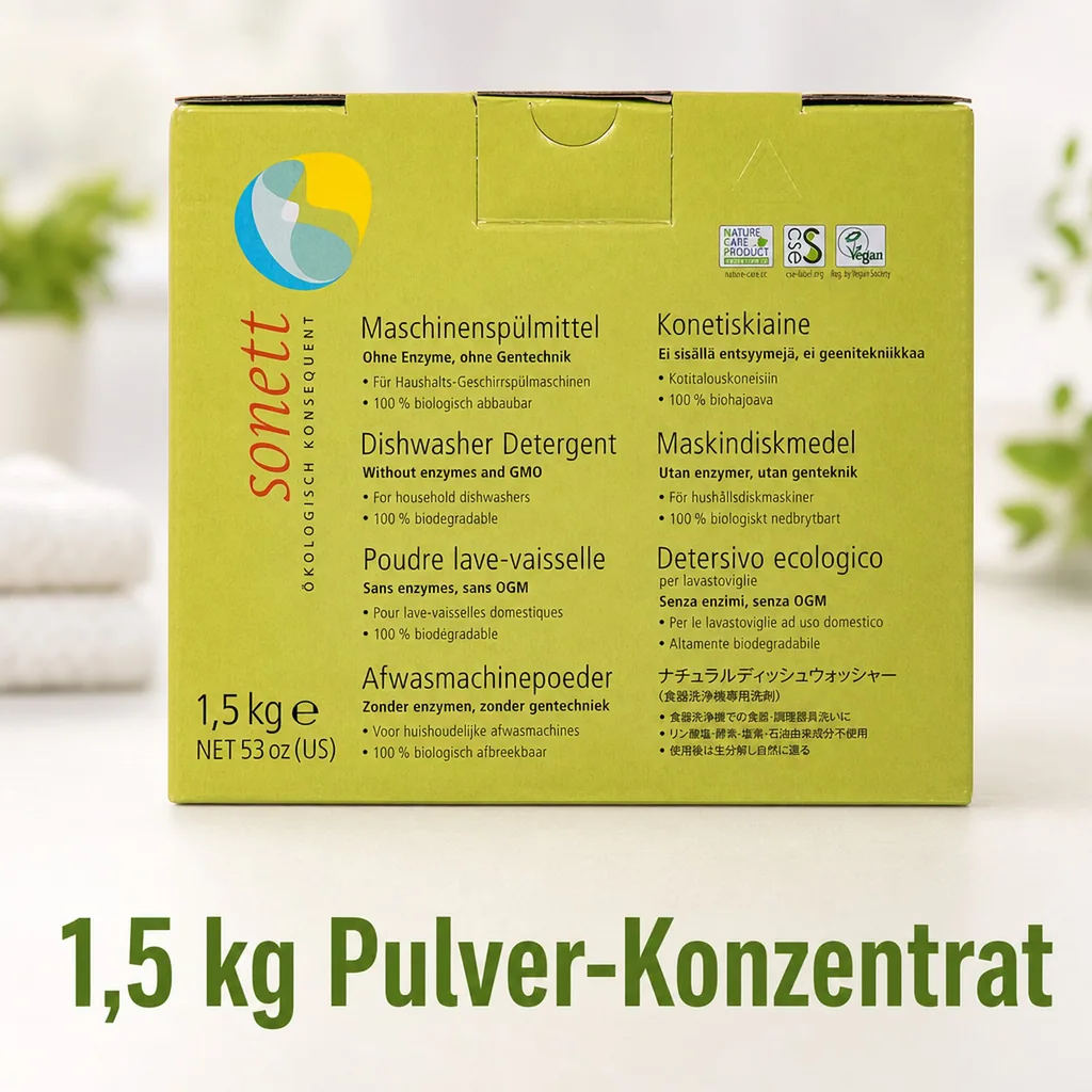 SONETT Maschinenspülmittel 1,5kg Pulverkonzentrat