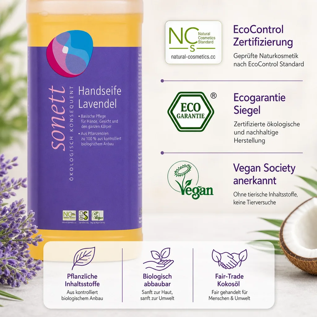 SONETT Handseife Lavendel 1 Liter Nachfüllflasche