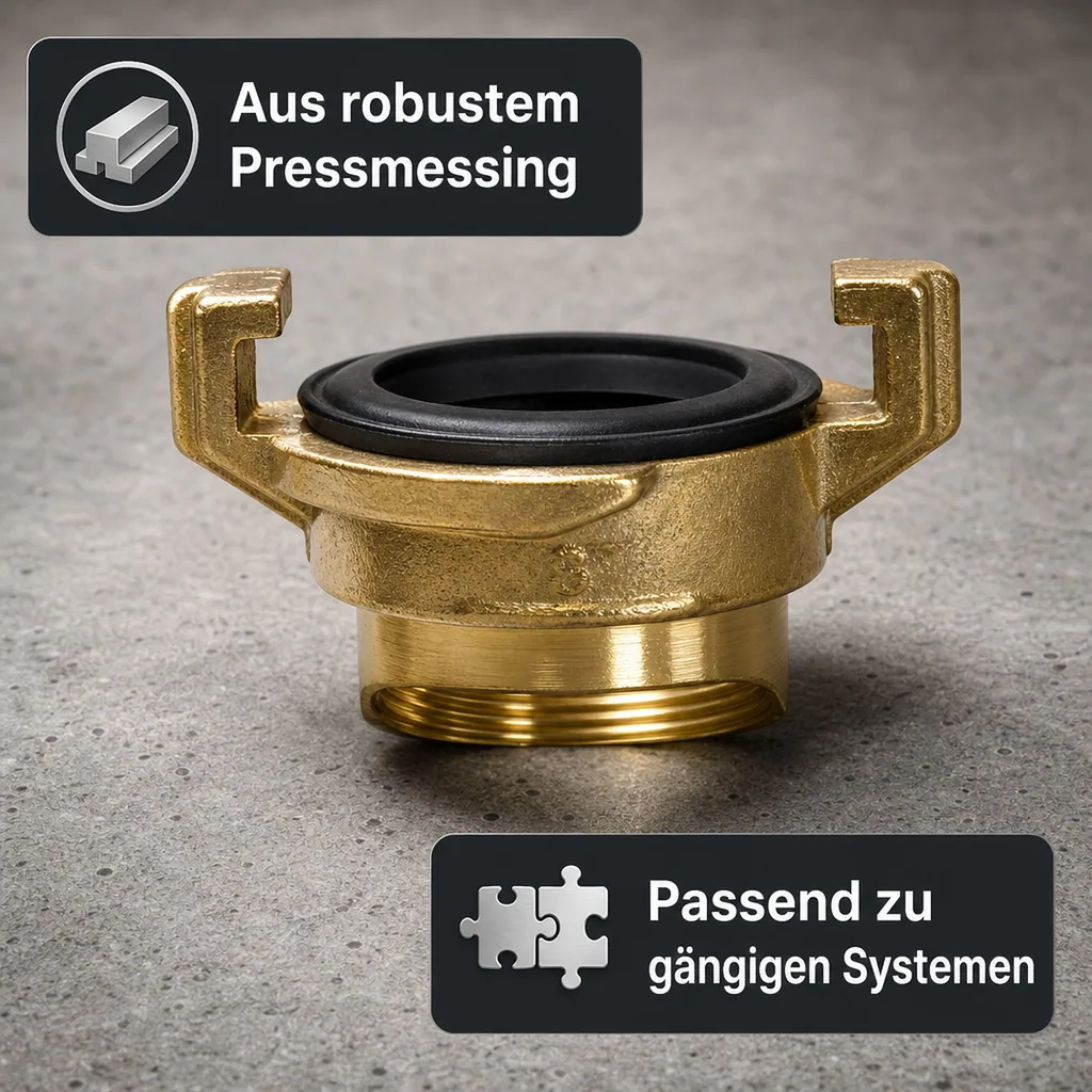 Messing  Gewindestück 3/4" Innengewinde