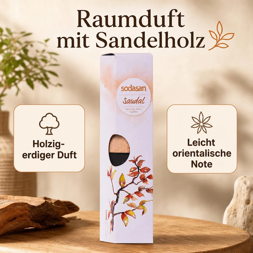 SODASAN Raumduft senses SANDELHOLZ 200ml Lufterfrischer