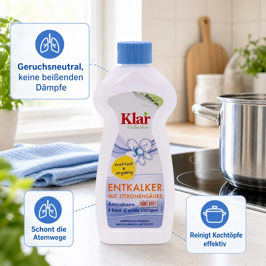 KLAR Entkalker Zitronensäure Kalklöser 500 ml