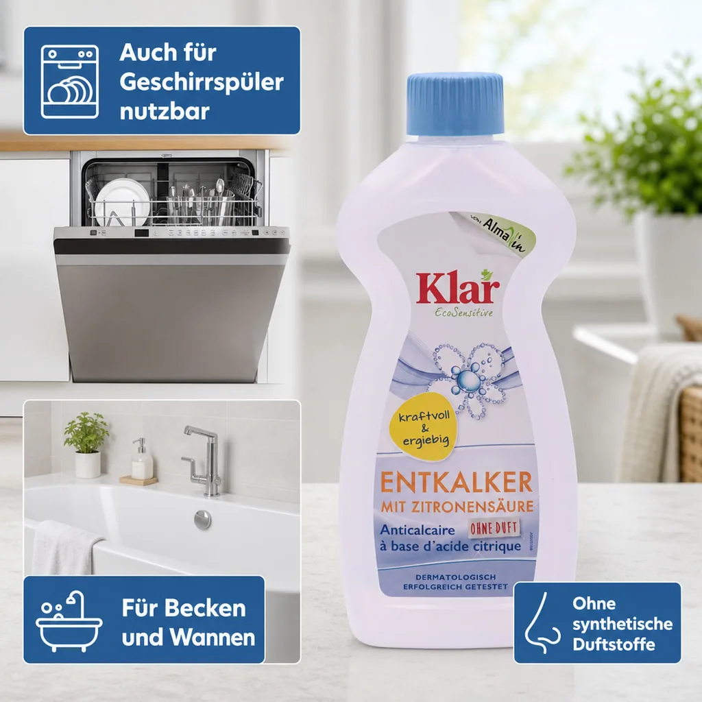 KLAR Entkalker Zitronensäure Kalklöser 500 ml